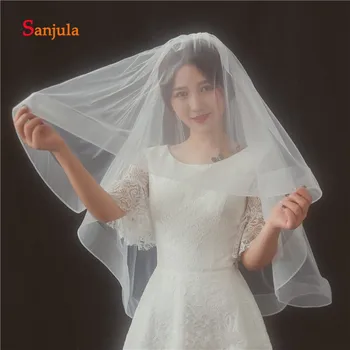 Simple Elegant Middle Length Wedding Veil with Comb Pure Ivory Tulle Puffy Veils Short complementos boda V39
Simple Elegant Middle Length Wedding Veil with Comb Pure Ivory Tulle Puffy Veils Short complementos boda V39