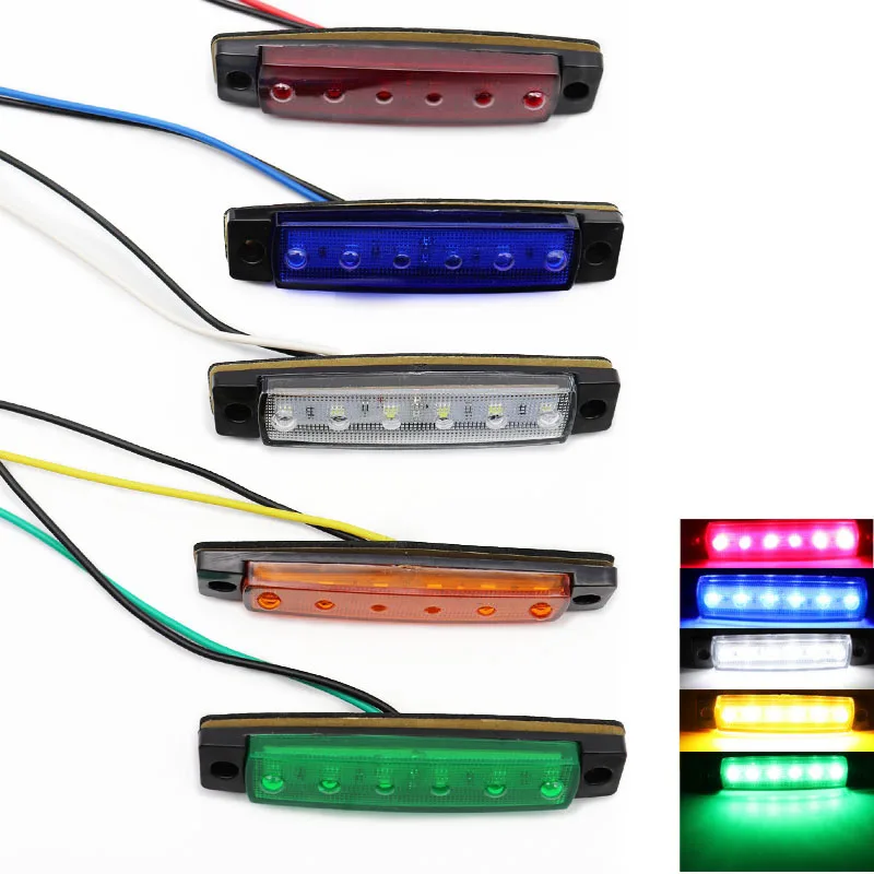 2x/4x/10x 12V/24V Car Side Marker Lights 6 SMD LED Auto Truck Lorry Side Marker Indicator Tractor Trailer Light Rear Side Lamps
2x/4x/10x 12V/24V Car Side Marker Lights 6 SMD LED Auto Truck Lorry Side Marker Indicator Tractor Trailer Light Rear Side Lamps
