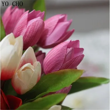 [6 pcs/lot) ( 9 tulip heads)30cm length 6 color wholesale fake small pink artificial Tulip decorative silk flower For Wedding
[6 pcs/lot) ( 9 tulip heads)30cm length 6 color wholesale fake small pink artificial Tulip decorative silk flower For Wedding