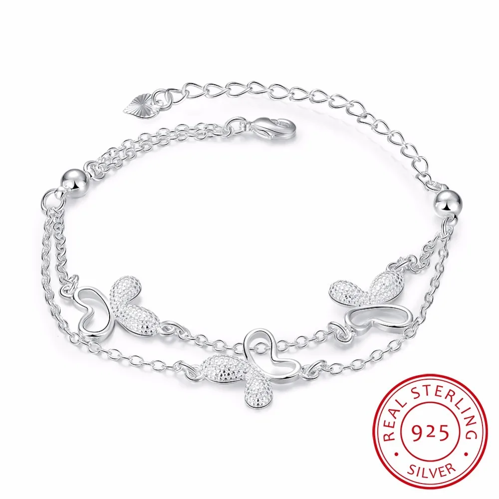 Lekani Butterfly Charm Bracelet Women Boho Fine Jewelry 925 Sterling Silver Elegant Animal Adjustable Bracelet Gifts Pulseras 
Lekani Butterfly Charm Bracelet Women Boho Fine Jewelry 925 Sterling Silver Elegant Animal Adjustable Bracelet Gifts Pulseras