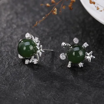 925 Earrings Sterling Silver Natural Gemstone Snowflake Studs Earrings For Women Pendientes Plata De Ley 925 Mujer
925 Earrings Sterling Silver Natural Gemstone Snowflake Studs Earrings For Women Pendientes Plata De Ley 925 Mujer