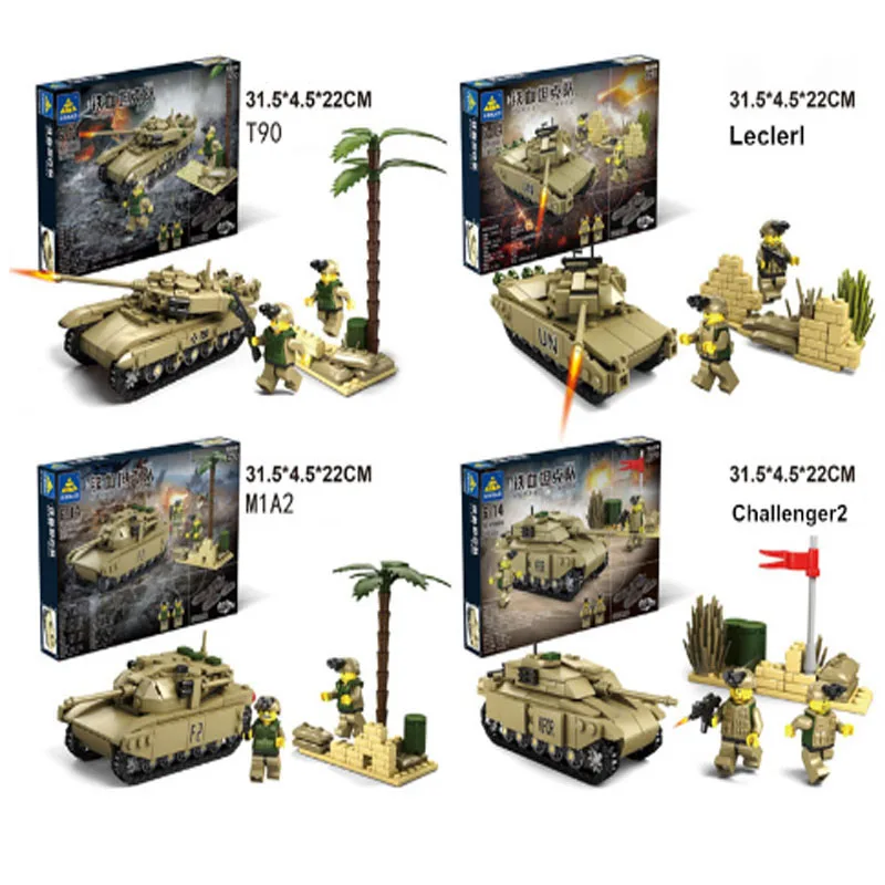 LWKO Abrams Leclair M1A2 Tank 4 IN 1 Mammonth Tank Building Blocks Model brinquedos toy Legoe Blocks Kid Toys For Child Gifs 
LWKO Abrams Leclair M1A2 Tank 4 IN 1 Mammonth Tank Building Blocks Model brinquedos toy Legoe Blocks Kid Toys For Child Gifs