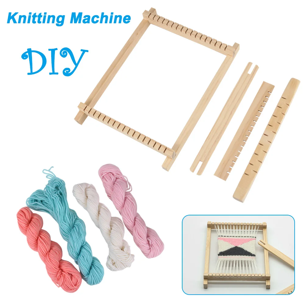 New Hot Mini DIY Wooden Weaving Toy Loom Handmade Knitting Machine for Kids Knitting Telares Para Tejer SMD66
New Hot Mini DIY Wooden Weaving Toy Loom Handmade Knitting Machine for Kids Knitting Telares Para Tejer SMD66