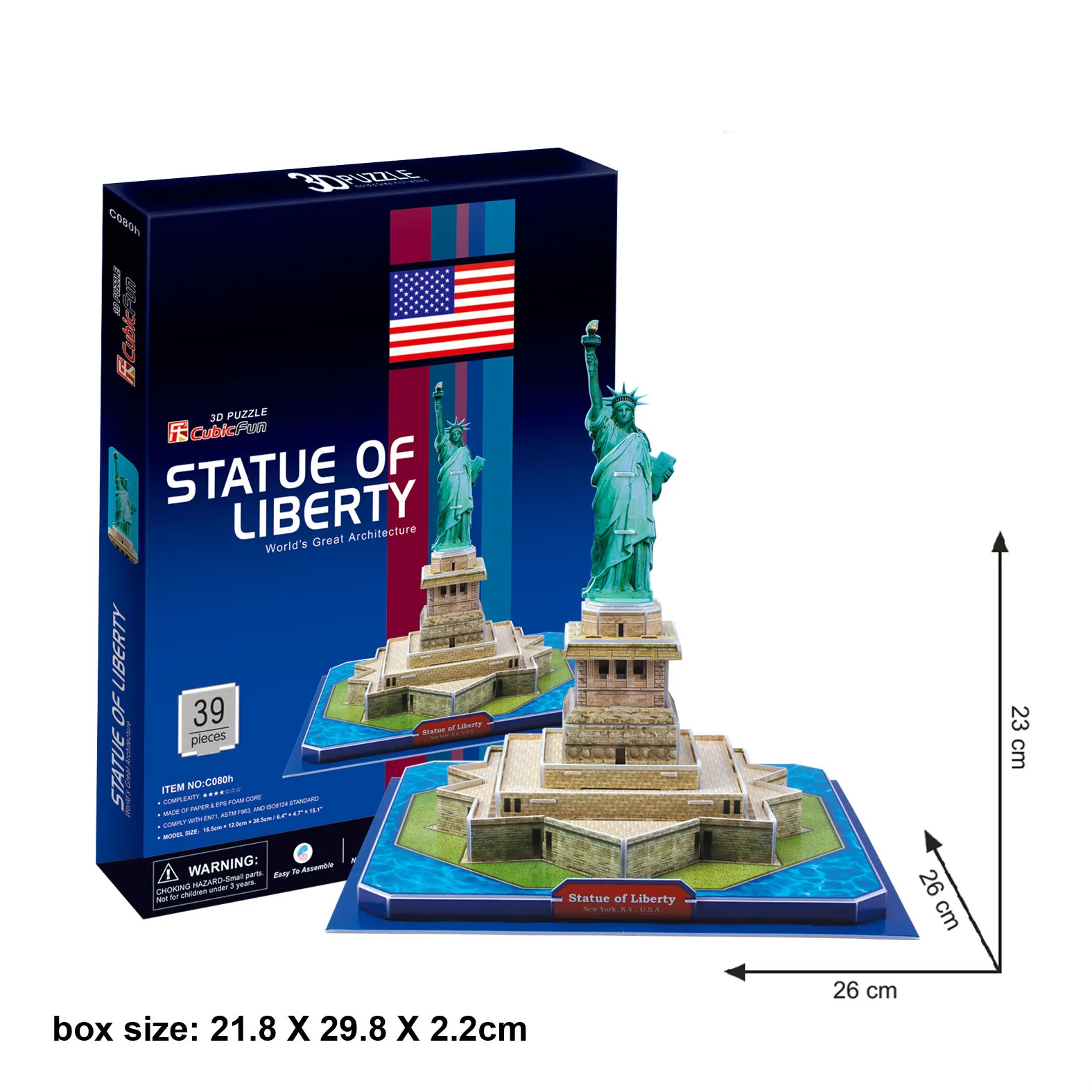 USA Famous Scenic Spot Model of the United States Statue of Liberty 3D Puzzle Wood Model DIY Puzzle Toys
USA Famous Scenic Spot Model of the United States Statue of Liberty 3D Puzzle Wood Model DIY Puzzle Toys
