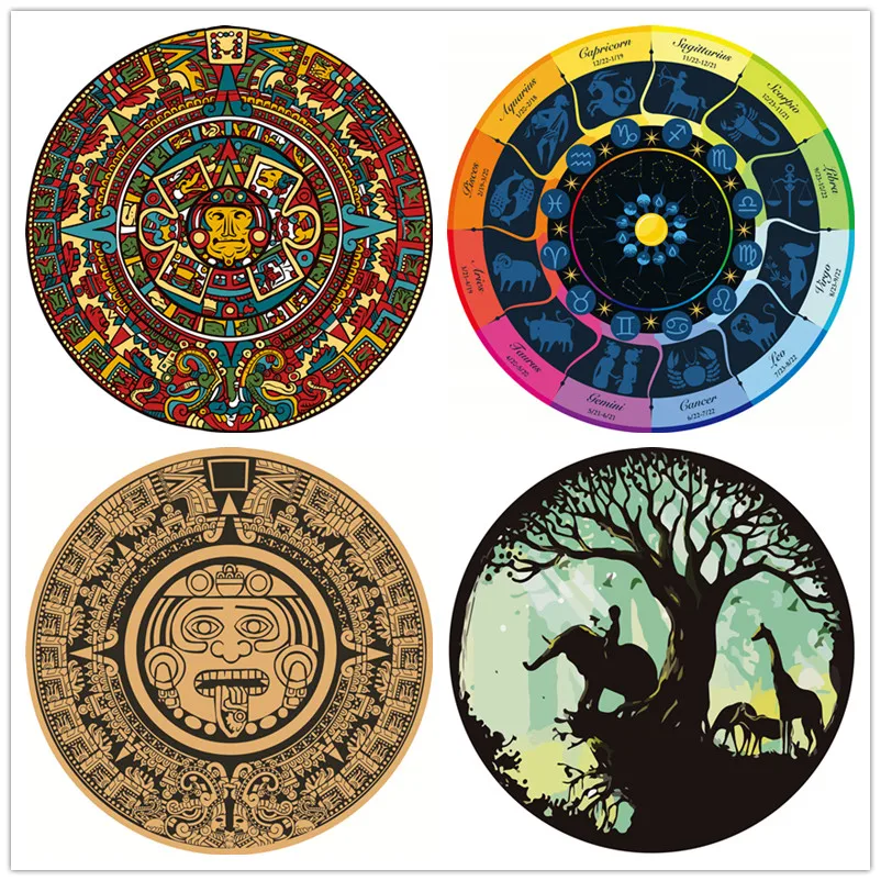 60/80/100cm Creative Round rugs Living room doormat Totem Print Carpets Door Floor Mat For Bedroom Children Play Carpet
60/80/100cm Creative Round rugs Living room doormat Totem Print Carpets Door Floor Mat For Bedroom Children Play Carpet