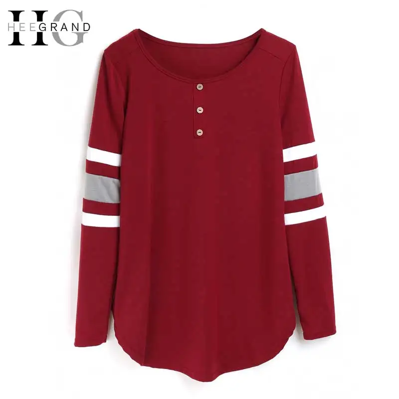 HEE GRAND 2018 Casual Tees and Tops for Women Spring O-Neck T-shirts Women Striped Long Sleeve Tees Soft Basic Lady Tops WTL1162
HEE GRAND 2018 Casual Tees and Tops for Women Spring O-Neck T-shirts Women Striped Long Sleeve Tees Soft Basic Lady Tops WTL1162