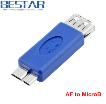 Blue Standard USB 3.0 USB3.0 Micro B male to type A Female MicroB/AF Adapter convertor with OTG function
Blue Standard USB 3.0 USB3.0 Micro B male to type A Female MicroB/AF Adapter convertor with OTG function