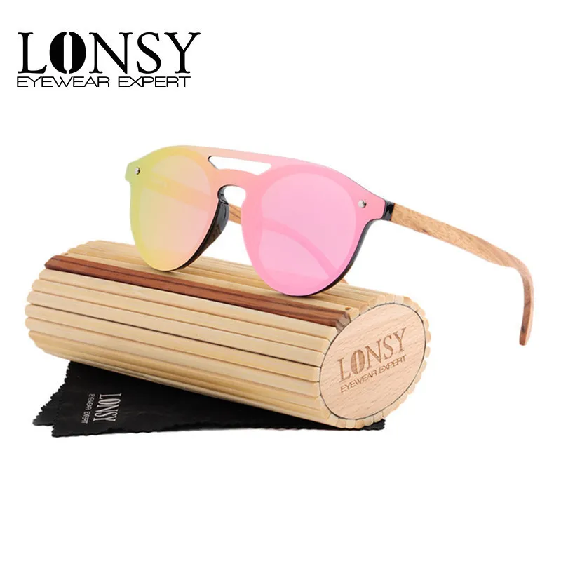 LONSY Handmade Wood Sunglasses Men Round Bamboo Sunglasses For Women Brand Designer Retro Wooden Frame UV400 Sun Glasses LS5030
LONSY Handmade Wood Sunglasses Men Round Bamboo Sunglasses For Women Brand Designer Retro Wooden Frame UV400 Sun Glasses LS5030