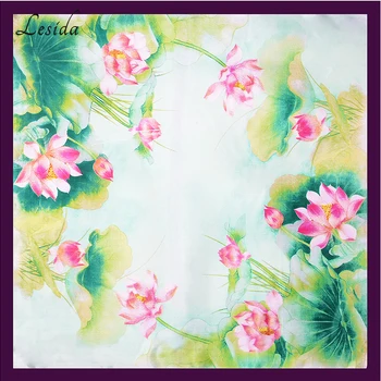 2019 Vintage Silk Lotus Print Floral Scarf Women Luxury Designer Brand Poncho Foulard Red Bandana Joker Big Size Scarf 90*90CM
2019 Vintage Silk Lotus Print Floral Scarf Women Luxury Designer Brand Poncho Foulard Red Bandana Joker Big Size Scarf 90*90CM