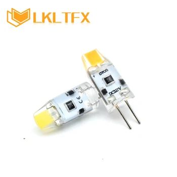 

LKLTFX LED light Lamp G4 AC DC 12V 1W 2W COB LED spotlight Bulb Mini G4 360 Beam Angle Replace Halogen Lights High Power bar