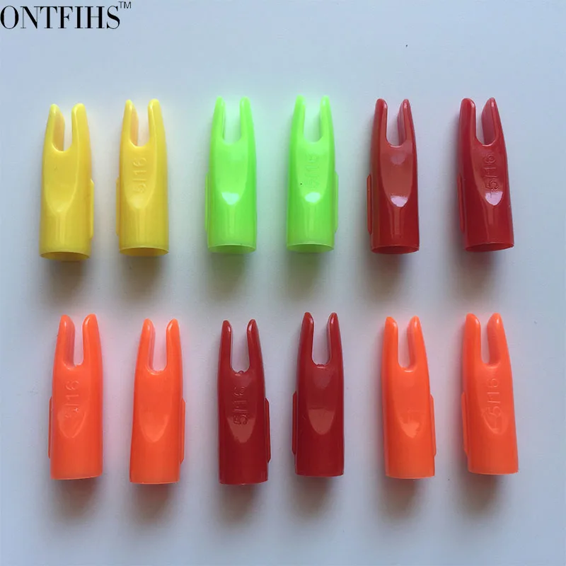 New 100pcs ONTFIHS ID Cone 5/16" Pin Nock Archery Hunting Arrows Nocks Plastic Outwear Arrow Tail For OD 8mm Wooden Shafts
New 100pcs ONTFIHS ID Cone 5/16" Pin Nock Archery Hunting Arrows Nocks Plastic Outwear Arrow Tail For OD 8mm Wooden Shafts