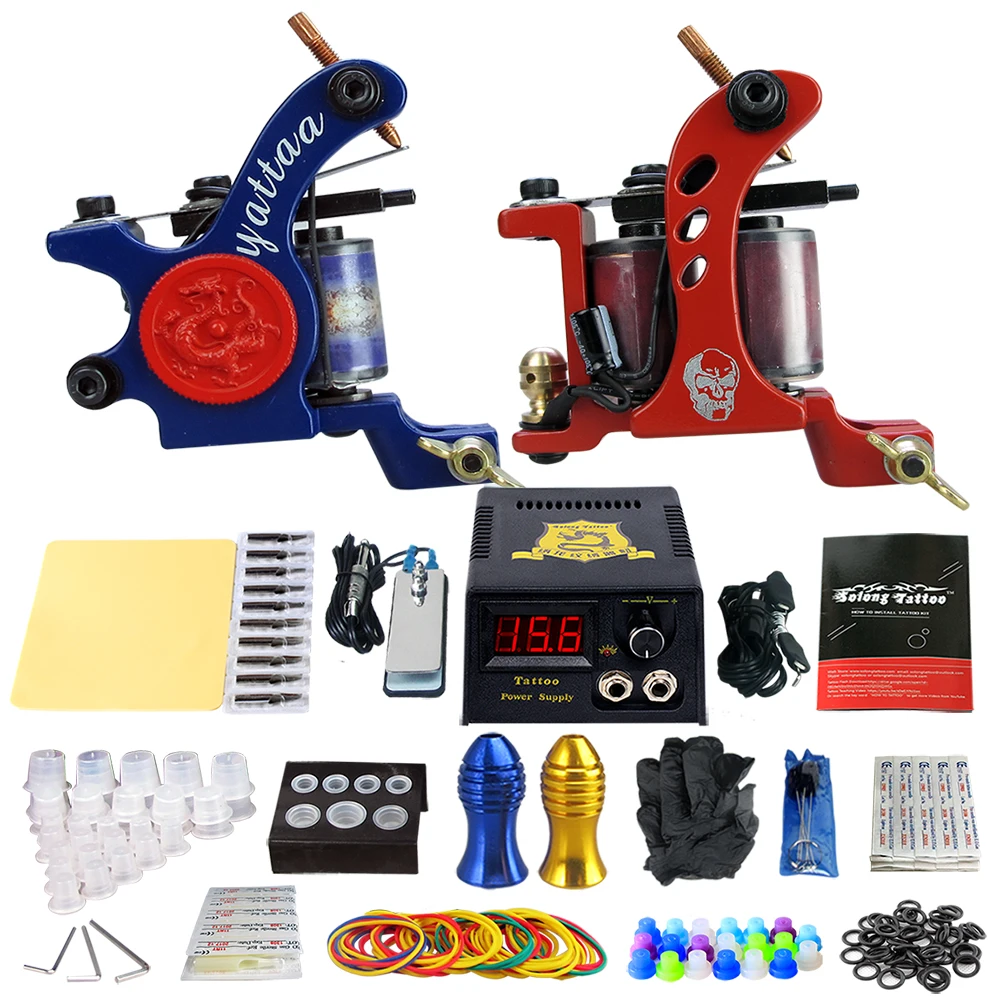 Solong Tattoo Complete 2 Coil Tattoo Machine Kit Power Supply Foot Swich Pedal Needles Set TK202-35
Solong Tattoo Complete 2 Coil Tattoo Machine Kit Power Supply Foot Swich Pedal Needles Set TK202-35