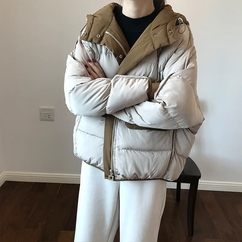 2018 Chic Winter Jacket Parka Windproof Hooded Coat Women's Warm Bomber Jacket Down Outwear Thicken Casual Black Khaki Parkas
2018 Chic Winter Jacket Parka Windproof Hooded Coat Women's Warm Bomber Jacket Down Outwear Thicken Casual Black Khaki Parkas