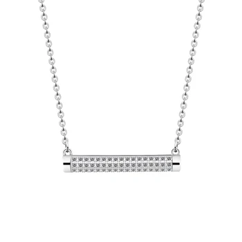 10pcs Stainless Steel CZ Half Cylinder Necklace Jewelry Gold Color Chain Geometric Bar Choker Necklaces For Women Party Gift
10pcs Stainless Steel CZ Half Cylinder Necklace Jewelry Gold Color Chain Geometric Bar Choker Necklaces For Women Party Gift