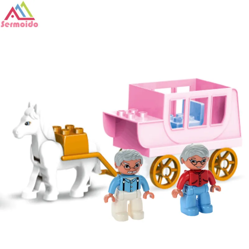 sermoido New Princess Carriage Building Blocks Set Assemble Toys Compatible With Duplo Friends For Girls Toys Gift B279
sermoido New Princess Carriage Building Blocks Set Assemble Toys Compatible With Duplo Friends For Girls Toys Gift B279