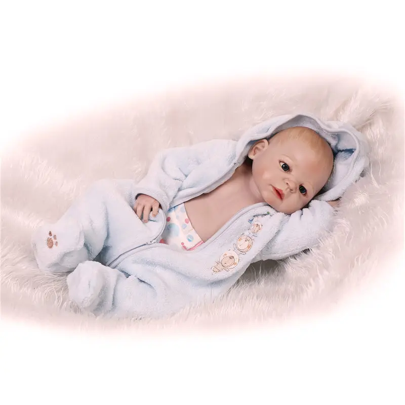 Soft Full Silicone Body Newborn Bebe Doll Pacifier Reborn Babies Realistic Baby Boy Reborn Doll Kids Toy Simulator Doll for Sale
Soft Full Silicone Body Newborn Bebe Doll Pacifier Reborn Babies Realistic Baby Boy Reborn Doll Kids Toy Simulator Doll for Sale