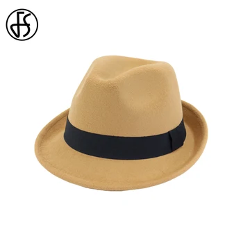 FS New Britsh Style Wide Brim Felt Fedora Hats For Woman Elegant Classic Men Gentleman Trilby Royal Cap Black Ladies Sombreros
FS New Britsh Style Wide Brim Felt Fedora Hats For Woman Elegant Classic Men Gentleman Trilby Royal Cap Black Ladies Sombreros
