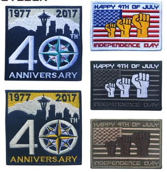 10pcs America 40TH Anniversary Badge Happy 4th of July Independence Day Tactical Patch Embroidery Army US Flag Armband Wholesale
10pcs America 40TH Anniversary Badge Happy 4th of July Independence Day Tactical Patch Embroidery Army US Flag Armband Wholesale