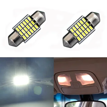 

AGLINT 2PCS C5W CANBUS No Error Festoon 31mm Car Styling 3014 SMD 18 LED Auto Interior Map Dome Reading Trunk Light White 12V