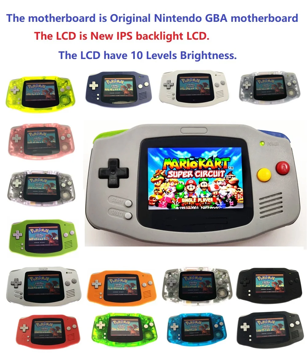 Professionally refurbished For Game Boy For GBA Console With iPS Backlight Backlit LCD Mod Console & 10 Levels brightness
Professionally refurbished For Game Boy For GBA Console With iPS Backlight Backlit LCD Mod Console & 10 Levels brightness