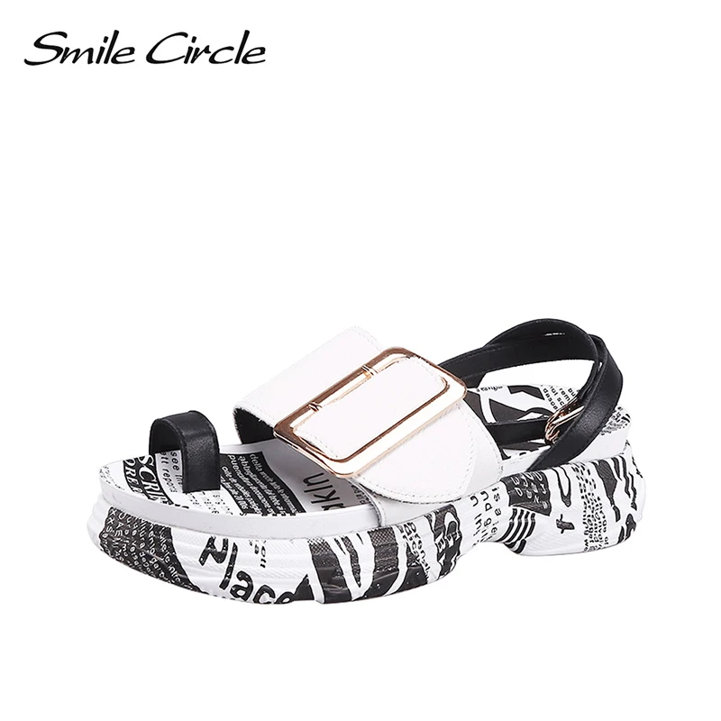 Smile Circle 2019 Summer sandals Women Flat platform shoes Women Fashion Outdoor Open toe casual sandals Metal buckle
Smile Circle 2019 Summer sandals Women Flat platform shoes Women Fashion Outdoor Open toe casual sandals Metal buckle