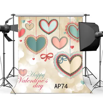 Photography Backdrops Bokeh Halos Valentine's Day Hanging Hearts and Butterfly Scene Background
Photography Backdrops Bokeh Halos Valentine's Day Hanging Hearts and Butterfly Scene Background