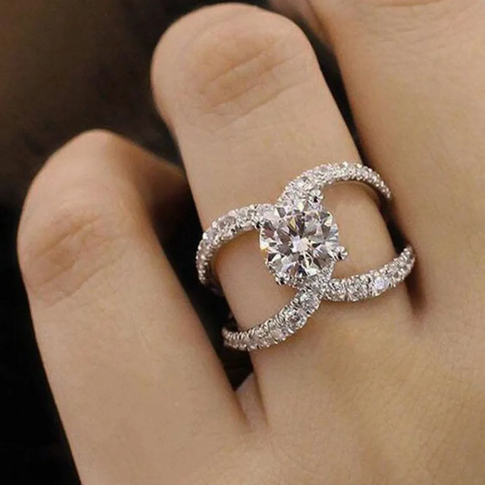 New Design White fashion Jewelry Anniversary Gift Wedding Band Engagement Elegant Unique Rings bague femme
New Design White fashion Jewelry Anniversary Gift Wedding Band Engagement Elegant Unique Rings bague femme