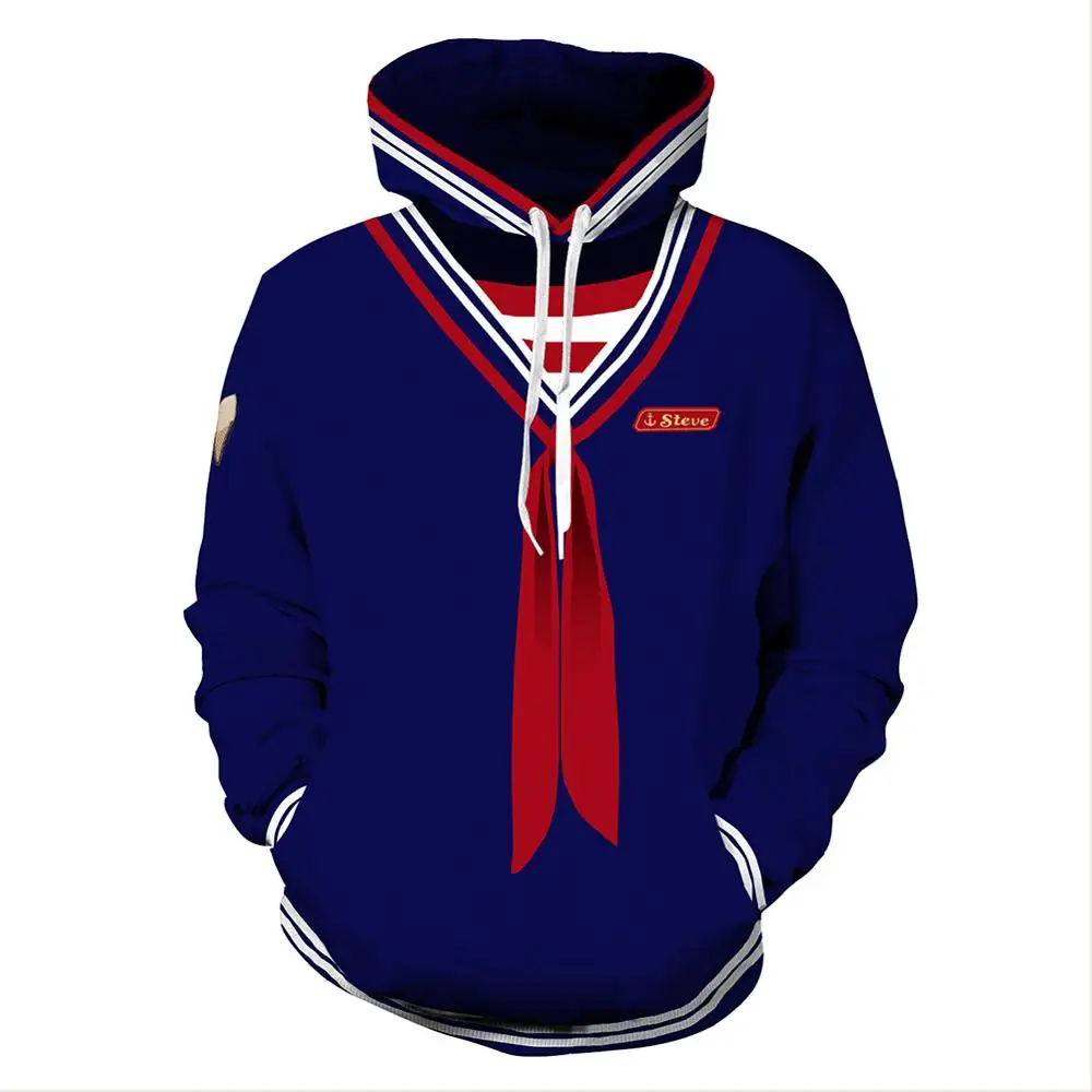 Stranger Things Scoops Ahoy Steve Cosplay Hoodie Costume Pullover Stranger Things Hoodie Sweatshirt Coat Jacket
Stranger Things Scoops Ahoy Steve Cosplay Hoodie Costume Pullover Stranger Things Hoodie Sweatshirt Coat Jacket