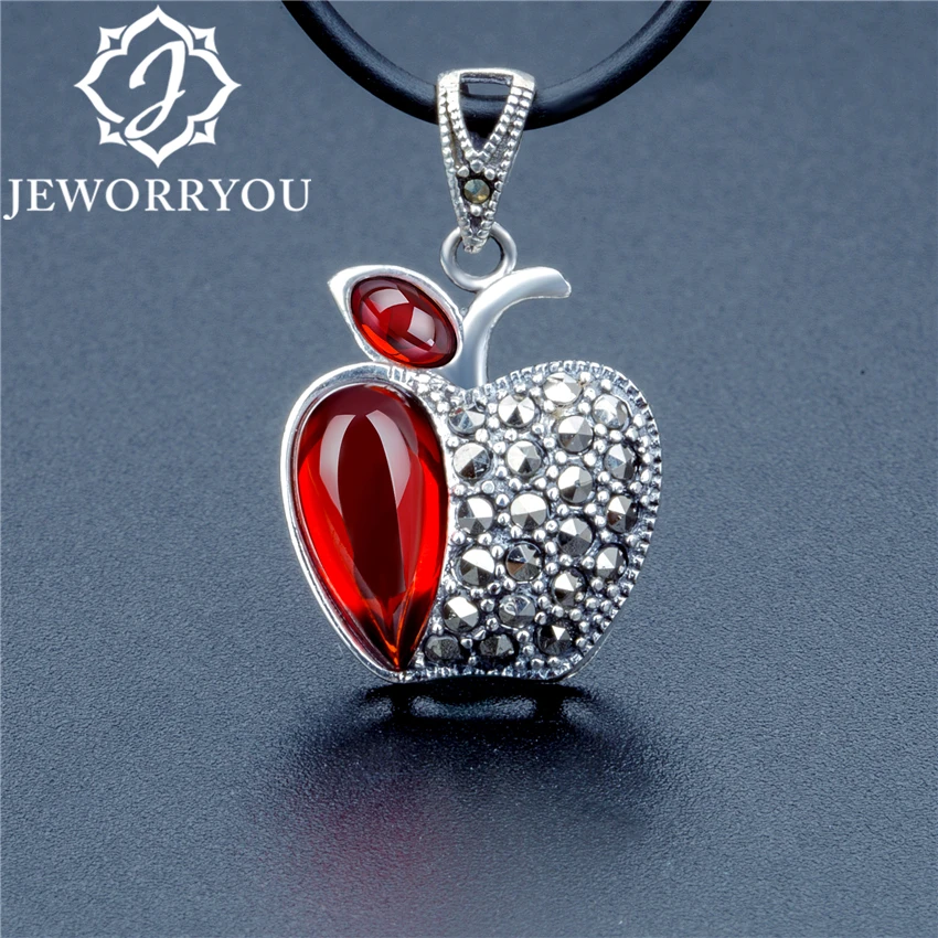 Apple Natural Necklace Women Garnet 925 Silver Red Stone Necklace Pendants Jewelry Collier Femme 16x19mm
Apple Natural Necklace Women Garnet 925 Silver Red Stone Necklace Pendants Jewelry Collier Femme 16x19mm