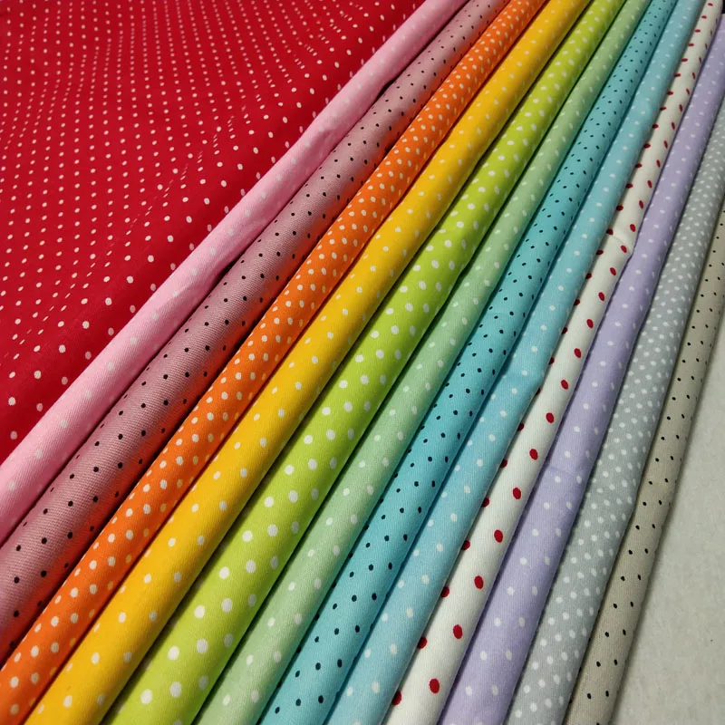13 option Polka dot cotton fabric patchwork Combination for sewing Quilting Bedding Baby Textile Kids fabrics bedspread
13 option Polka dot cotton fabric patchwork Combination for sewing Quilting Bedding Baby Textile Kids fabrics bedspread