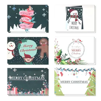 6pcs/set 3D Handmade Merry Christmas Cartoon Paper Greeting Cards Blessing Postcard New Year Business Kids Friend Gift
6pcs/set 3D Handmade Merry Christmas Cartoon Paper Greeting Cards Blessing Postcard New Year Business Kids Friend Gift