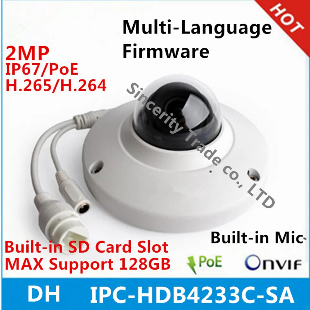 original DH IPC-HDB4233C-SA replace IPC-HDB4231C-AS dome camera 2MP IP67 IK10 built-in MIC with sd Card slot POE ip camera
original DH IPC-HDB4233C-SA replace IPC-HDB4231C-AS dome camera 2MP IP67 IK10 built-in MIC with sd Card slot POE ip camera