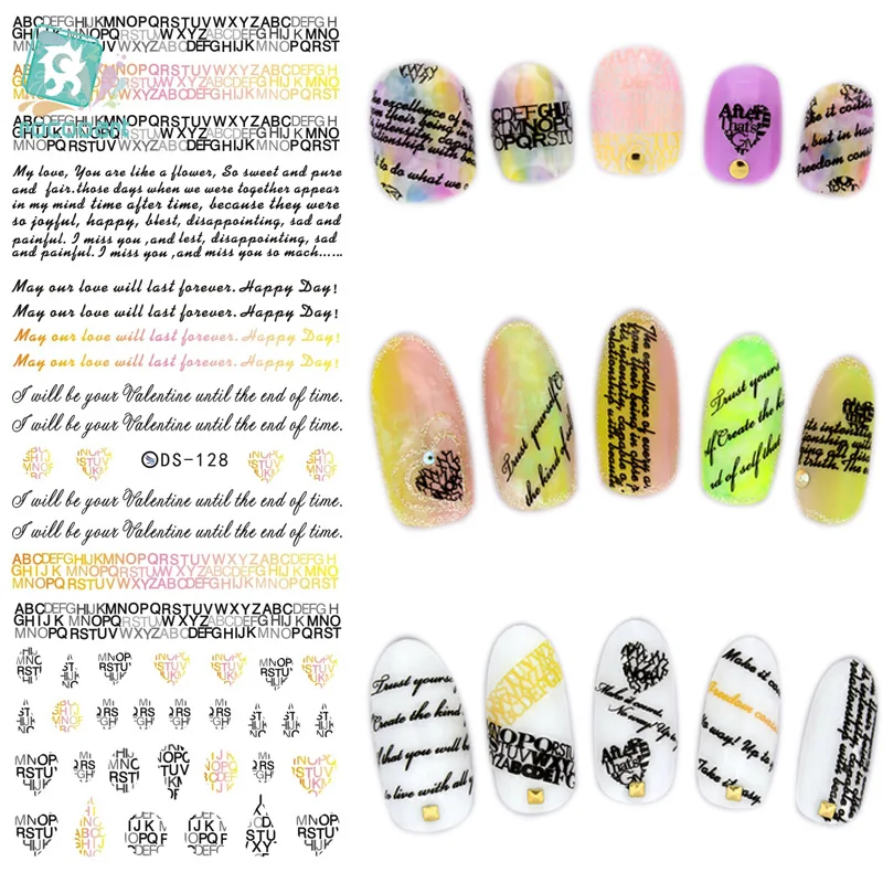 DS128 2015 New Water Transfer Nails Art Sticker English Letter Little Element Nail Wrap Sticker Tips Manicura nail foil transfer
DS128 2015 New Water Transfer Nails Art Sticker English Letter Little Element Nail Wrap Sticker Tips Manicura nail foil transfer