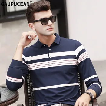 Men Long Sleeve Polo Shirt 95% Cotton 5% Spandex Anti-Pilling Anti-Shrink Autumn Spring Stripe Fashion Soft Man Polo-Shirt
Men Long Sleeve Polo Shirt 95% Cotton 5% Spandex Anti-Pilling Anti-Shrink Autumn Spring Stripe Fashion Soft Man Polo-Shirt