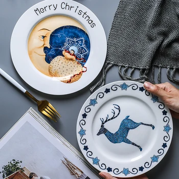 Creative Steak Plate Spaghetti Dish Fruit Tray Christmas Deer Shape Empaistic Dessert Container Festival Joyful Kitchenware 1pcs
Creative Steak Plate Spaghetti Dish Fruit Tray Christmas Deer Shape Empaistic Dessert Container Festival Joyful Kitchenware 1pcs