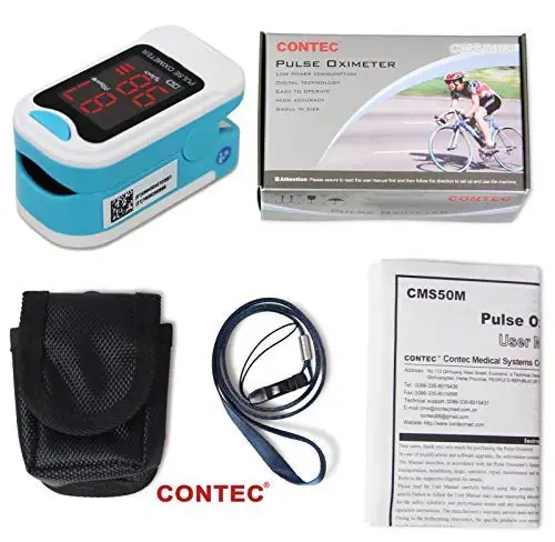 CMS50M Pulse Oximeter with Carrying Case,Neck/Wrist Cord & One-Year Warranty SpO2 and PR value waveform Blood Oxygen Oxymeter
CMS50M Pulse Oximeter with Carrying Case,Neck/Wrist Cord & One-Year Warranty SpO2 and PR value waveform Blood Oxygen Oxymeter