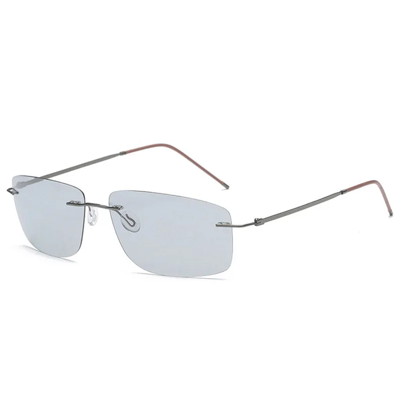 Cubojue Polarized Sunglasses for Men Photochromic Rimless Sun Glasses Male Chamelone Men's Sunglass for Driving Square UV400
Cubojue Polarized Sunglasses for Men Photochromic Rimless Sun Glasses Male Chamelone Men's Sunglass for Driving Square UV400