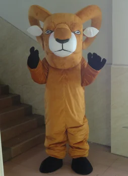 High quality Bighorn Sheep Ovis Mascot Costume With Curved Horns Black Eyes Holiday Parade Quality Clowns Birthdays for Adult
High quality Bighorn Sheep Ovis Mascot Costume With Curved Horns Black Eyes Holiday Parade Quality Clowns Birthdays for Adult