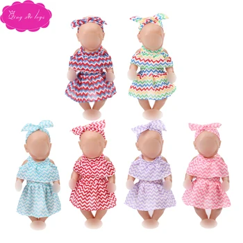 43 cm baby dolls Clothes ruffled dress + headband Baby toys fit American 18 inch Girls doll f301-f317
43 cm baby dolls Clothes ruffled dress + headband Baby toys fit American 18 inch Girls doll f301-f317