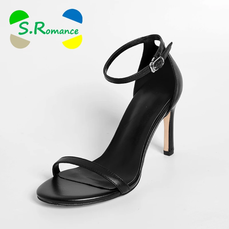 S.Romance Women Sandals Genuine Leather Fashion High Square Heel 2018 New Arrival Office Lady Pumps Shoes Woman Black SS099
S.Romance Women Sandals Genuine Leather Fashion High Square Heel 2018 New Arrival Office Lady Pumps Shoes Woman Black SS099