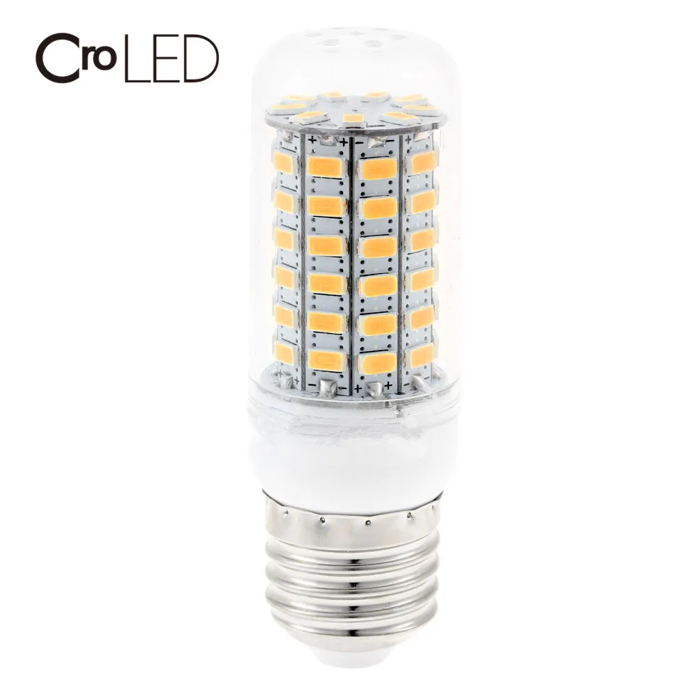 

CroLED LED Warm white Light Bulb High Power E27 12W LED 5730 SMD Lighting Lamp Corn Light Bulb 1200LM 69PCS Warm White