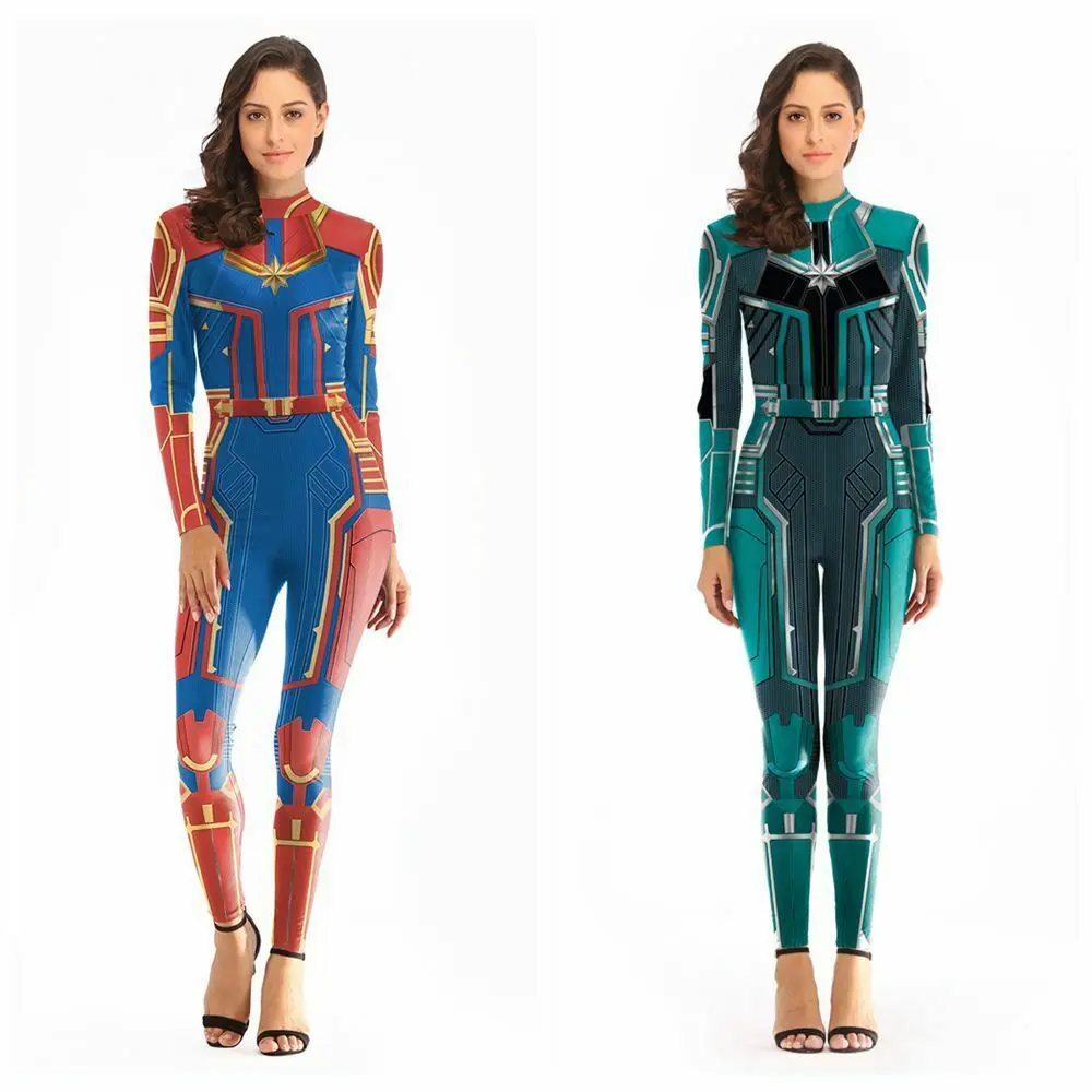 Captain Marvel Carol Danvers Cosplay Tights Jumpsuit Costume Zentai Superhero Bodysuit
Captain Marvel Carol Danvers Cosplay Tights Jumpsuit Costume Zentai Superhero Bodysuit