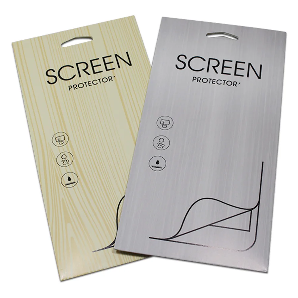 50PCS Retail 9*18cm Screen Protector Packaging Box Universal Mobile Phone Anti Shatter Film Package Paper Boxes With Hang Hole
50PCS Retail 9*18cm Screen Protector Packaging Box Universal Mobile Phone Anti Shatter Film Package Paper Boxes With Hang Hole