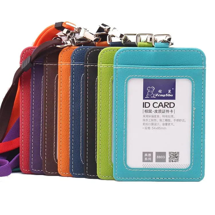 Zongshu Fashionable new leather is comfortable for business people and professionals candy colors Identity badge with lanyard
Zongshu Fashionable new leather is comfortable for business people and professionals candy colors Identity badge with lanyard