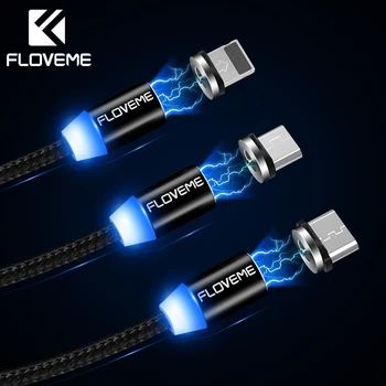 FLOVEME 360 Degree 3 in 1 Magnetic Cable For iPhone X 8 Lighting Micro USB Type-C LED Nylon Braided Wire Magnet Charger Cable C
FLOVEME 360 Degree 3 in 1 Magnetic Cable For iPhone X 8 Lighting Micro USB Type-C LED Nylon Braided Wire Magnet Charger Cable C