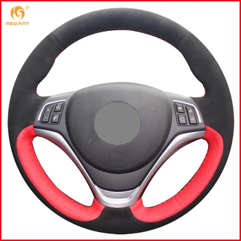MEWANT Red Genuine Leather Black Suede Car Steering Wheel Cover for BMW X1 2014 2015 Interior Accessories Parts
MEWANT Red Genuine Leather Black Suede Car Steering Wheel Cover for BMW X1 2014 2015 Interior Accessories Parts