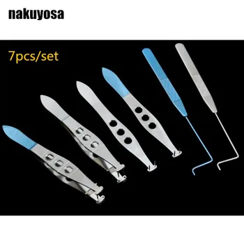 6pcs/set Microscopic Ophthalmic Instruments locator Double eyelid tweezers Customization Punching device Eyelid designer
6pcs/set Microscopic Ophthalmic Instruments locator Double eyelid tweezers Customization Punching device Eyelid designer