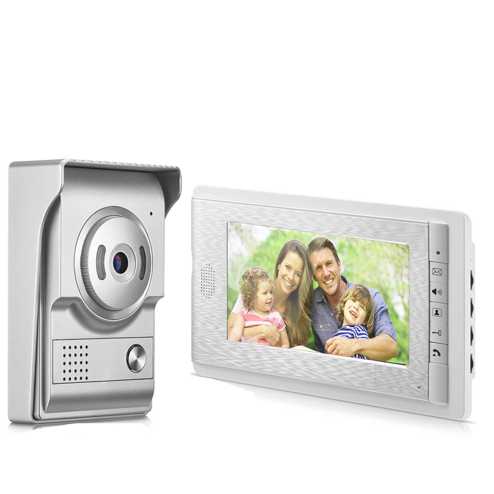 7" Video Door Phone Intercom Doorbell With IR Camera 700 TV Line Access Control System
7" Video Door Phone Intercom Doorbell With IR Camera 700 TV Line Access Control System