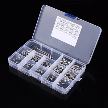 240pcs/set M3/M4/M5/M6/M8 Hex Socket Set Screws 304 Stainless Steel Assortment Kit with Hex Keys Fastener Accessories Hardware
240pcs/set M3/M4/M5/M6/M8 Hex Socket Set Screws 304 Stainless Steel Assortment Kit with Hex Keys Fastener Accessories Hardware