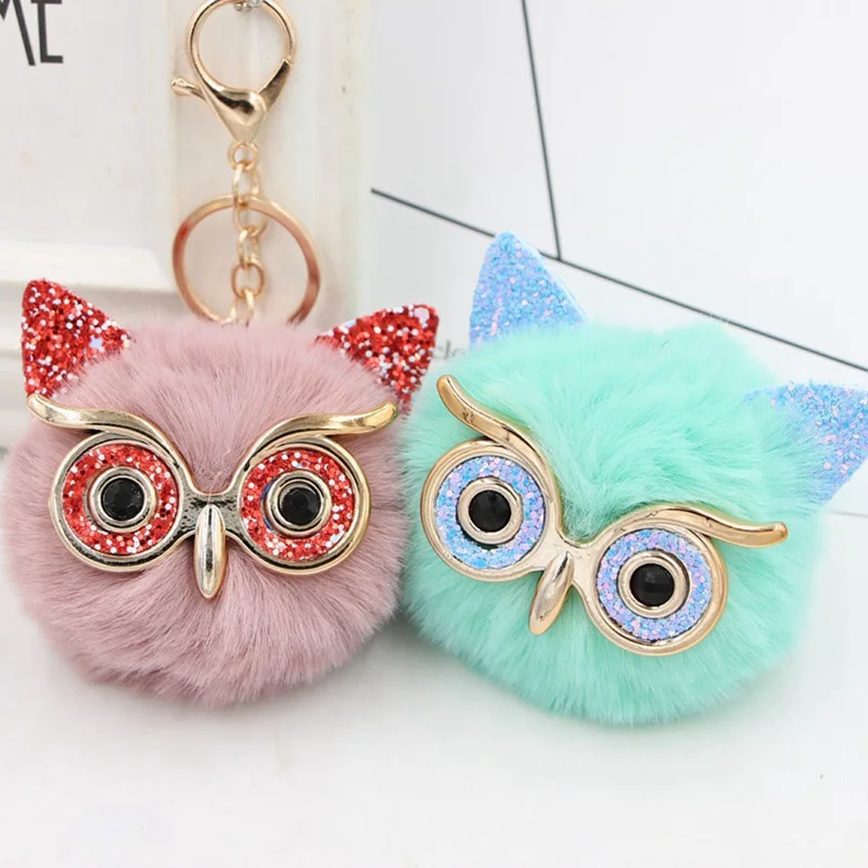 Cute Fashion Gold Dust Owl Fur Cony Hair Ball Big Eye Charm Car Keychain Handbag Key Ring Pendant
Cute Fashion Gold Dust Owl Fur Cony Hair Ball Big Eye Charm Car Keychain Handbag Key Ring Pendant